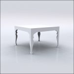 4x4x30 Neo-Baroque Table (WHITE)