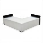 Mod "L" Ottoman White with bolsters