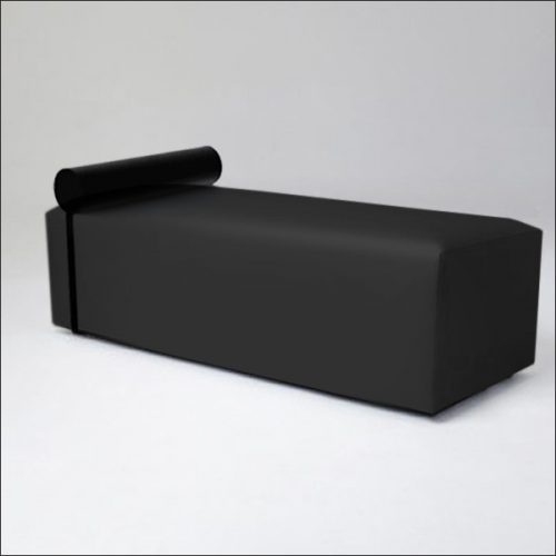 Straight Ottoman-W-Bollster-BLK-001