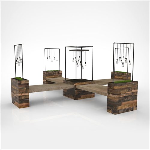 Urbanite-Traverse-Communal-Quad-Cross-Table-W-SQ-Iron-Cage-W-2-Thin-Peds-W-Lights-002