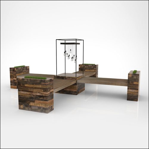 Urbanite-Traverse-Communal-Quad-Cross-Table-W-SQ-Iron-Cage-W-2-Thin-Peds-W-Lights-003