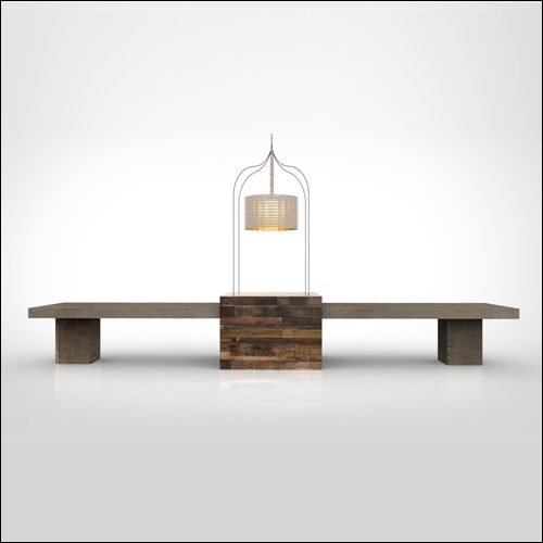 WEB-ORNATE-Cage-Traverse-Double-8′-Concrete-Tables-Reclaimed-Buffet-Station:Table-W-Pendant-Lamp-001.6659