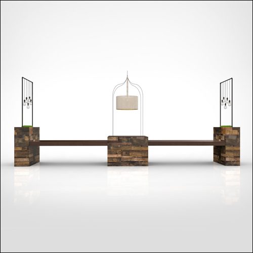 WEB-ORNATE-Cage-Urbanite-ESPRESSO-Harmony-Traverse-Communal-Double-Table-W-2-Thin-Peds-W-Lights-001