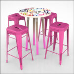 PEGGY-HI-Cocktail-Table-W-GRAFFITI-AMOUREUX-BLANC-TOP-001D